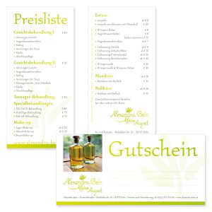 Preislisten & Gutscheine