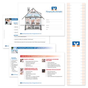 Modulare Präsentationskarten mit Banderole aus Transparentpapier